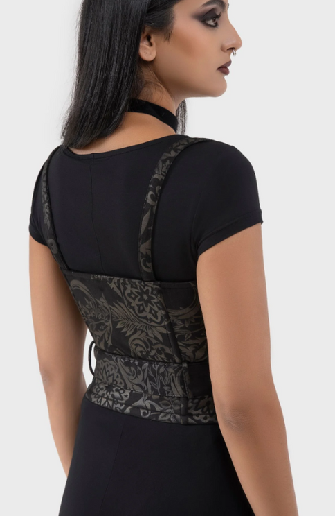 Killstar Malapas onderborst corset top zwart - Babashope - 4