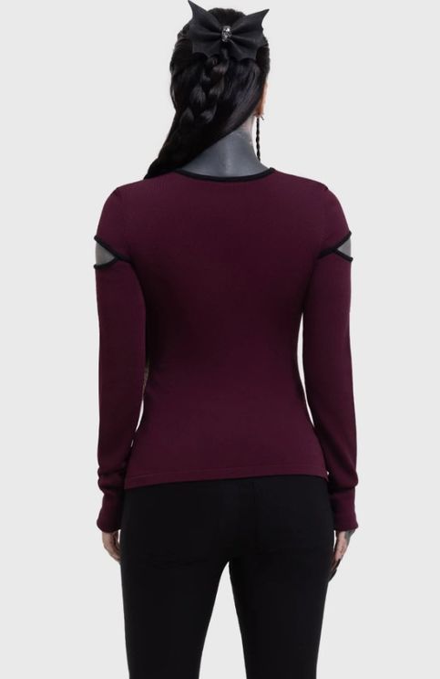 Killstar Abyssal Elegy top burgundy - Babashope - 5