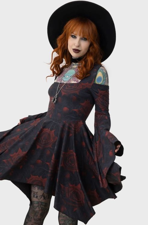 Killstar Blood rose  mini jurk - Babashope - 6