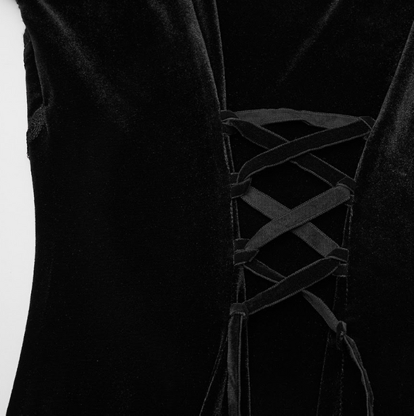 Gothic velvet jurk - Babashope - 9
