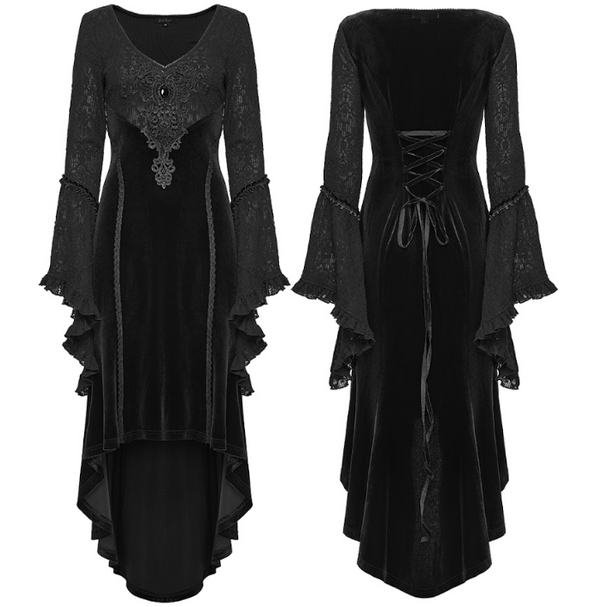Gothic velvet jurk - Babashope - 9