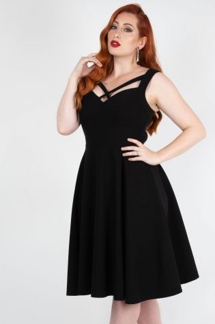 Serena 50's jurk in zwart - Babashope - 3