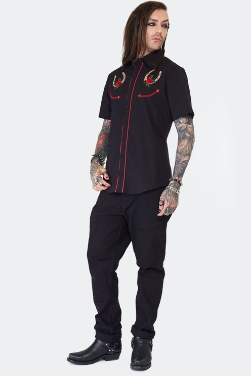 Western horse shoe S/S shirt - Babashope - 4