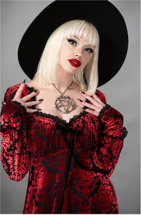 Sitri longsleeve dress (rood) - Babashope - 6