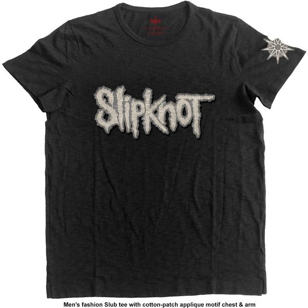 Slipknot unisex t-shirt logo & star (applique patch) - Babashope - 3