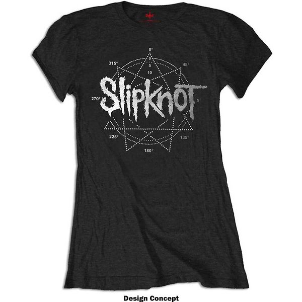 Slipknot ladies embellished t-shirt logo star - Babashope - 4