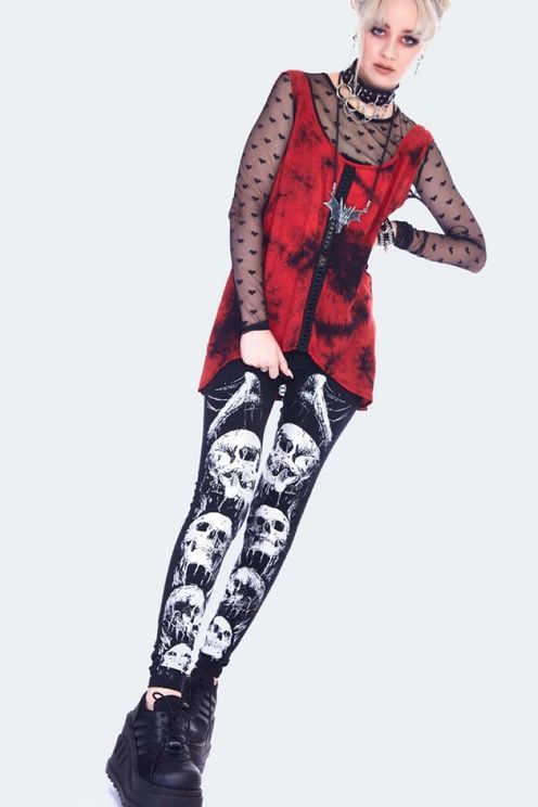 skull & bones legging jawbreaker - Babashope - 5