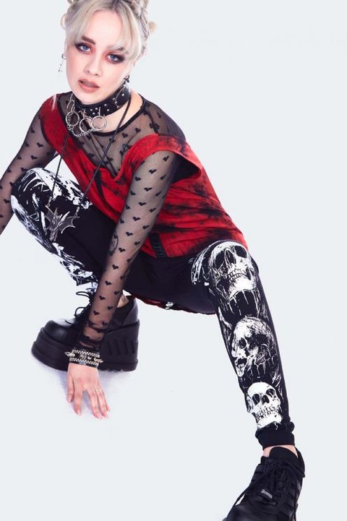 skull & bones legging jawbreaker - Babashope - 5