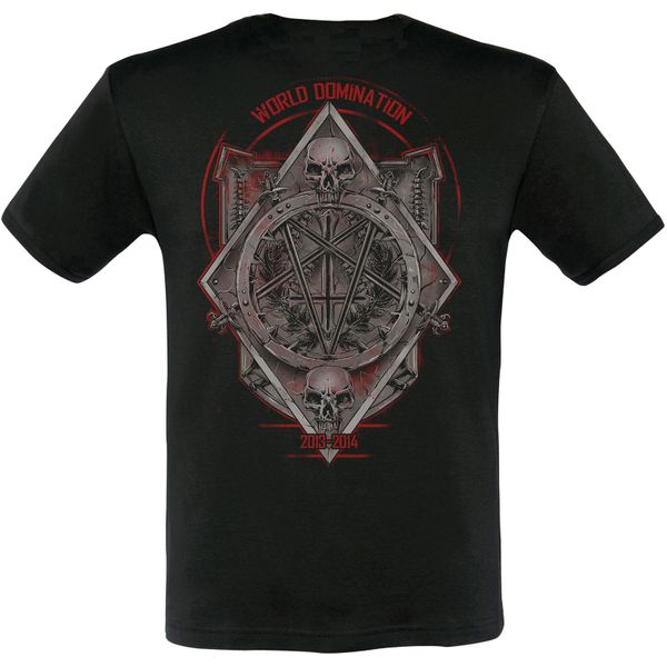 Slayer T-shirt Medal 2013/2014 dates (ex-tour met backprint) - Babashope - 2