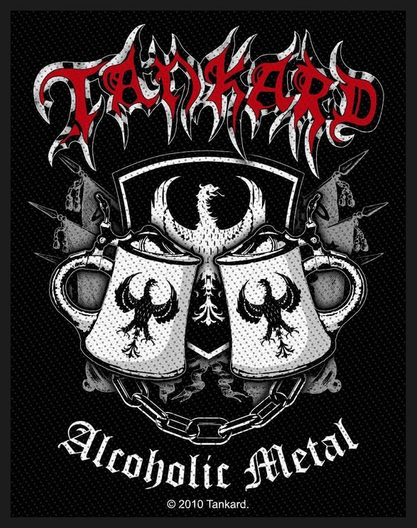 Tankard ‘Alcoholic Metal’ Woven Patch - Babashope - 2