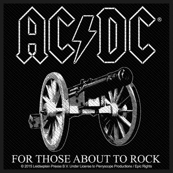AC/DC ‘For Those About To Rock’ Woven Patch - Babashope - 2