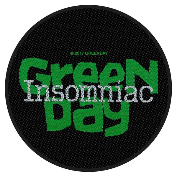 Green Day ‘Insomniac’ Woven Patch - Babashope - 2