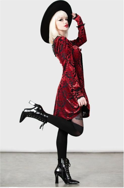 Sitri longsleeve dress (rood) - Babashope - 6