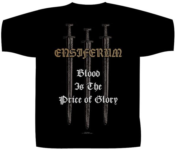 Ensiferum Shortsleeve T-Shirt Blood Is The Price Of Glory - Babashope - 3