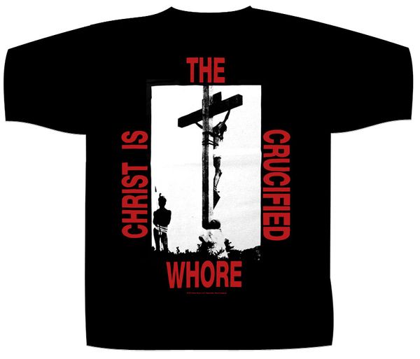 Impaled Nazarene Shortsleeve T-Shirt Christ Is The Crucified Whore - Babashope - 3