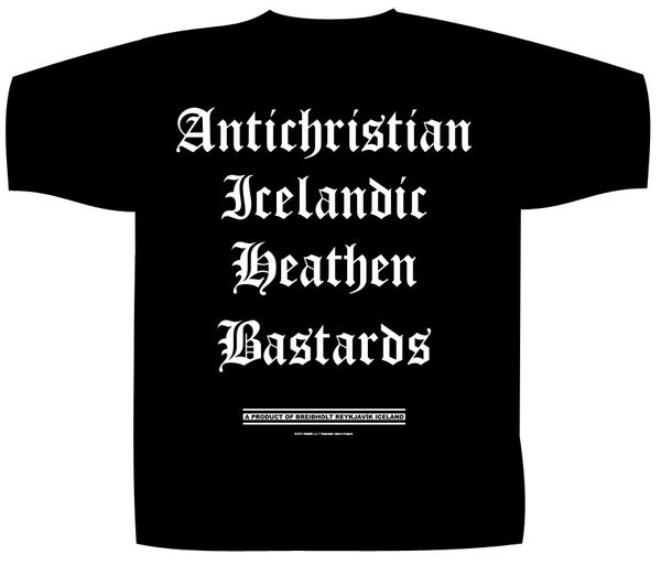 Solstafir ‘Icelandic Heathen Bastards’ T-Shirt - Babashope - 3