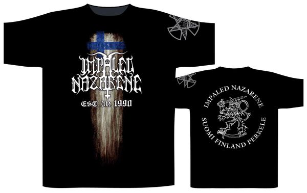 Impaled Nazarene ‘Suomi Finland Perkele’ T-Shirt - Babashope - 3