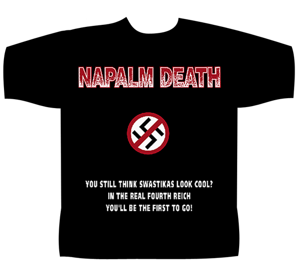 Napalm Death Shortsleeve T-Shirt Nazi Punks - Babashope - 3