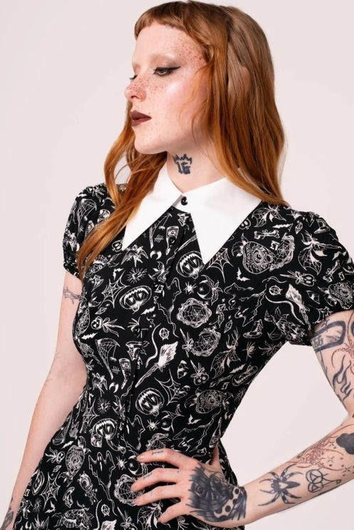 Hell bunny Mischief mini jurk - Babashope - 2