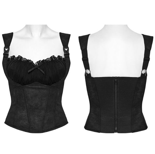 Goth corset cami black - Babashope - 9
