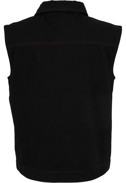 Urban classics jeans jacket sleeveless zwart - Babashope - 4