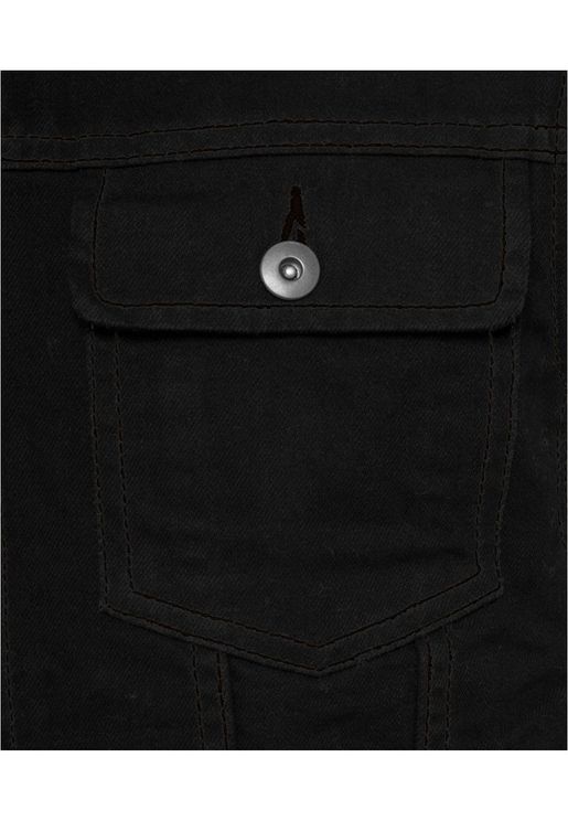 Battle jeans jacket sleeveless zwart - Babashope - 6