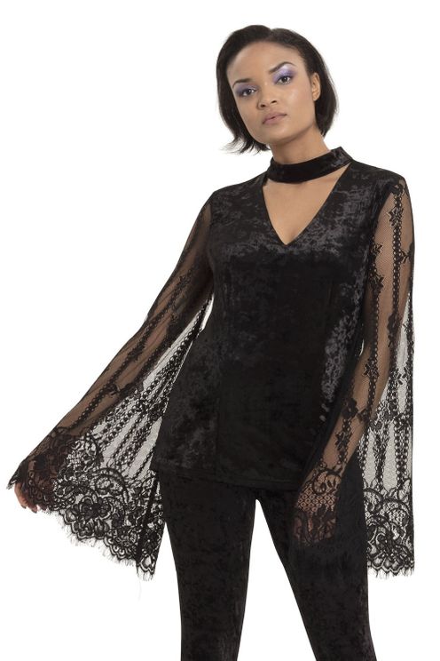 Dark Elven Velvet top - Babashope - 3