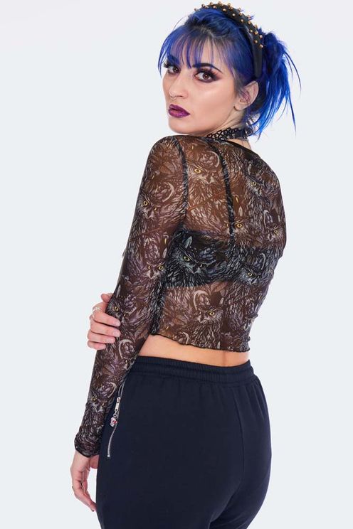 Jawbreaker Night Owl Long Sleeve Top - Babashope - 5