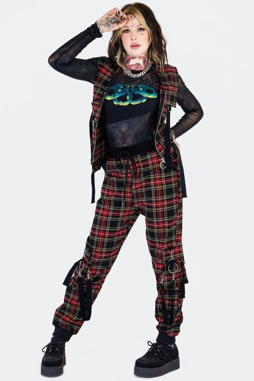 Tartan cargo broek - Babashope - 5