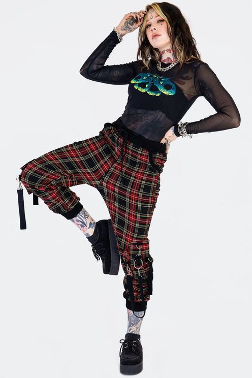 Tartan cargo broek - Babashope - 5