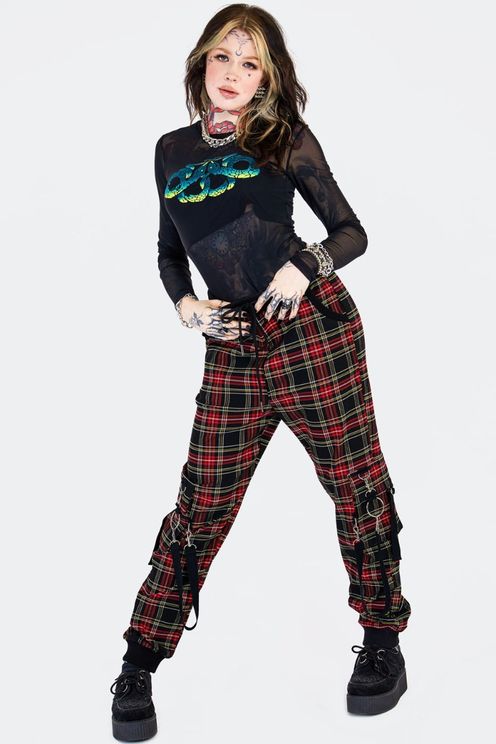 Tartan cargo broek - Babashope - 5