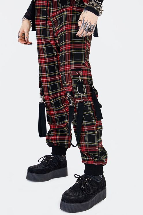 Tartan cargo broek - Babashope - 5