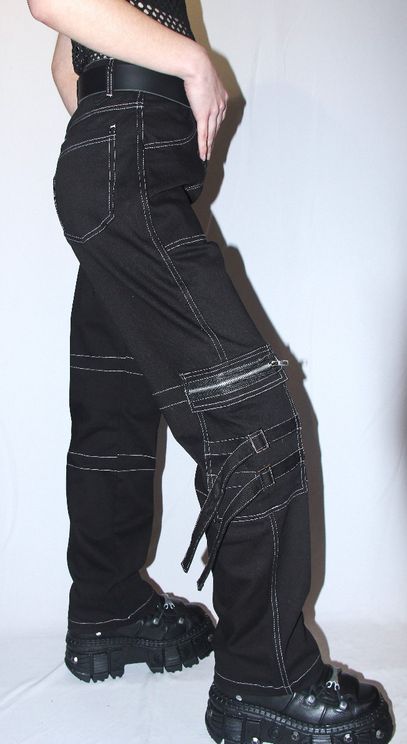 denim black unisex broek - Babashope - 4