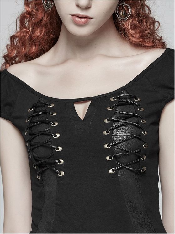 Torned-up Goth top - Babashope - 10