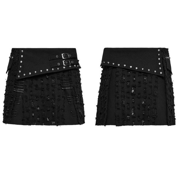 Decadent punk denim skirt - Babashope - 7