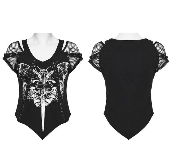 Punk printed skull top - Babashope - 7