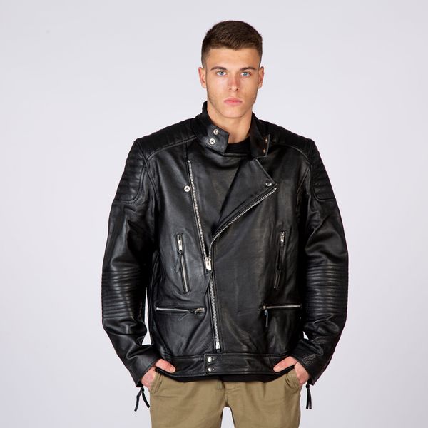 Newrock W-NRLMJ027-S1 new brando leather jacket - Babashope - 4