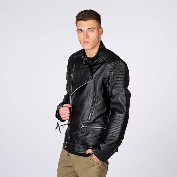 Newrock W-NRLMJ027-S1 new brando leather jacket - Babashope - 4