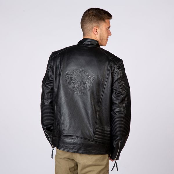 Newrock W-NRLMJ027-S1 new brando leather jacket - Babashope - 4