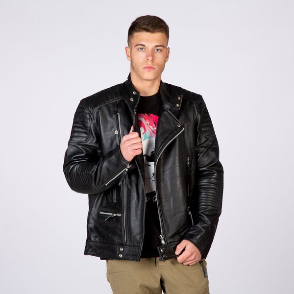 Newrock W-NRLMJ027-S1 new brando leather jacket - Babashope - 4