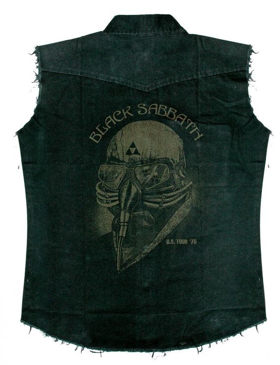 Black Sabbath Sleeveless Worker Shirt US Tour '78 - Babashope - 3