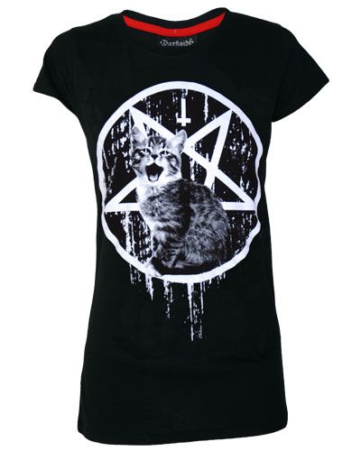 Satans Kitty - Girl T-Shirt - Darkside - Babashope - 2