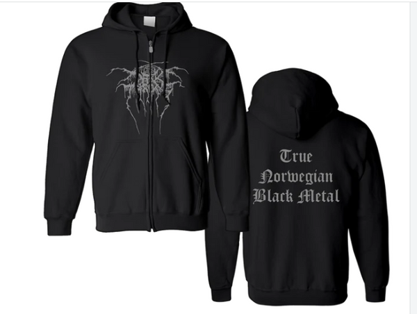 Darkthrone True norwegian Blackmetal Zip hooded sweater - Babashope - 3