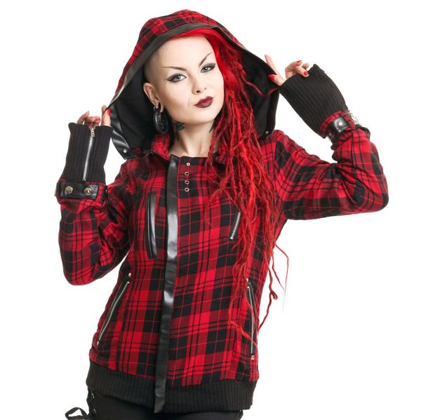 poizen industries Z jacket red check - Babashope - 2