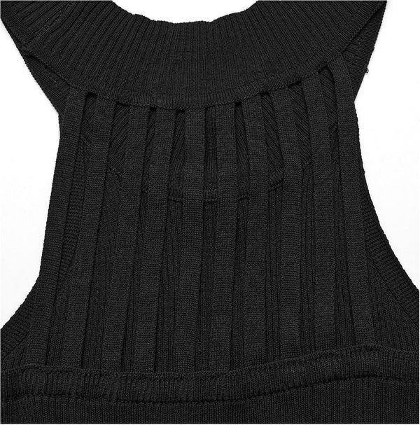 Punkrave halterneck top gebreid - Babashope - 9