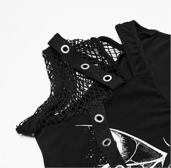 Punk printed skull top - Babashope - 7